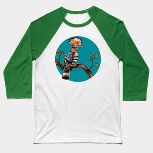 a stylized hoopoe bird Baseball T-Shirt
